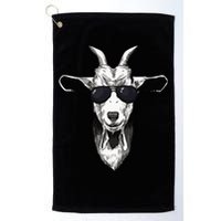 Goat With Sunglasses Golf Towel