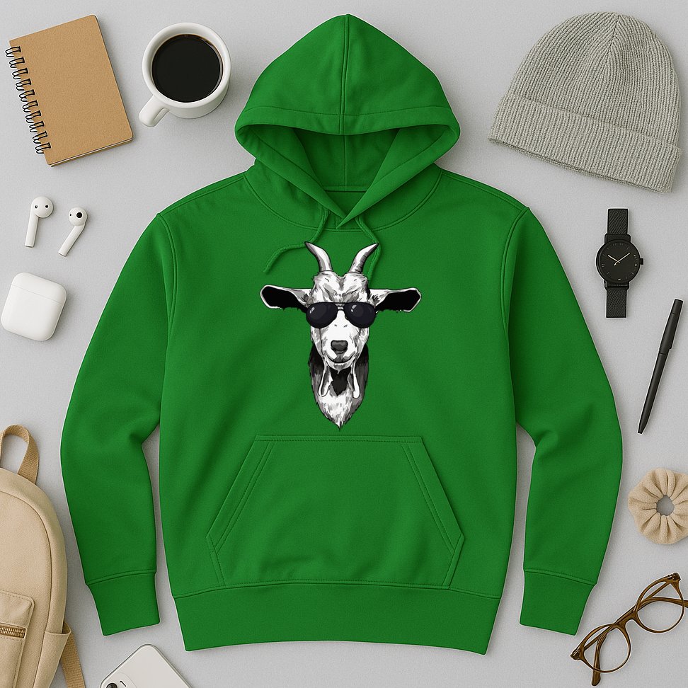 Goat With Sunglasses Hoodie
