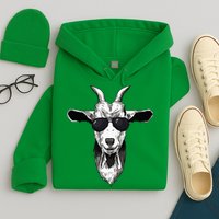 Goat With Sunglasses Hoodie