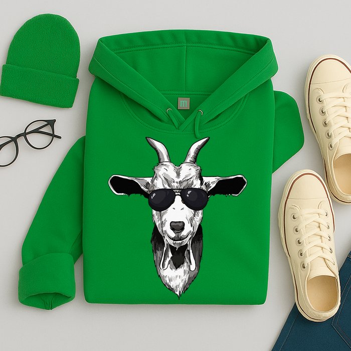 Goat With Sunglasses Hoodie