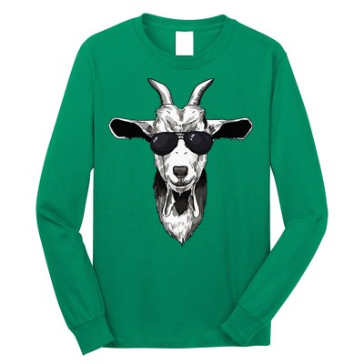 Goat With Sunglasses Long Sleeve Shirt