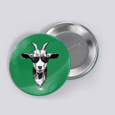 Goat With Sunglasses Button