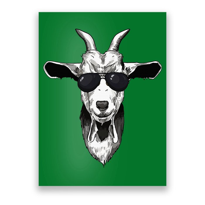 Goat With Sunglasses Poster