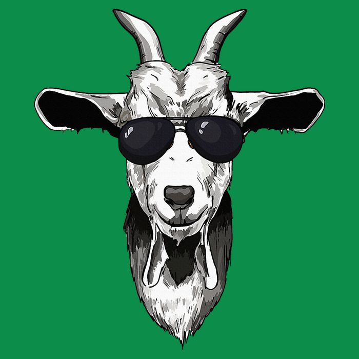Goat With Sunglasses Poster