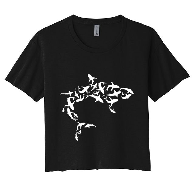 Great White Shark Lover Marine Biology Animal Science Crop Top