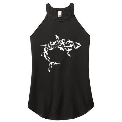 Great White Shark Lover Marine Biology Animal Science Women's Perfect Tri Rocker Tank