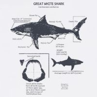 Great White Shark Anatomy Marine Biologist Baby Bodysuit