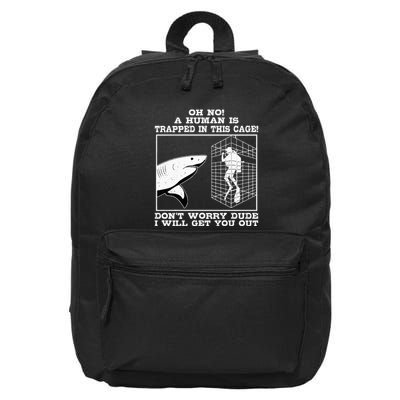 Great White Shark Ocean Biologists Largest Predator Fish 16 in Basic Backpack
