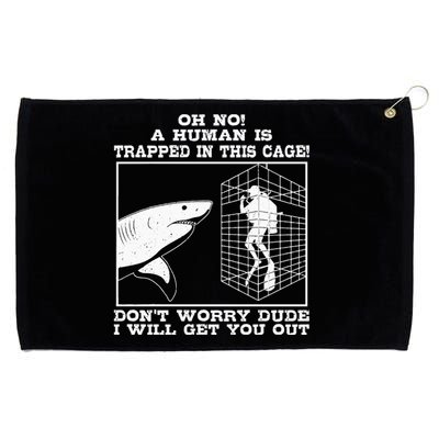 Great White Shark Ocean Biologists Largest Predator Fish Grommeted Golf Towel