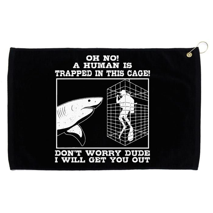 Great White Shark Ocean Biologists Largest Predator Fish Grommeted Golf Towel