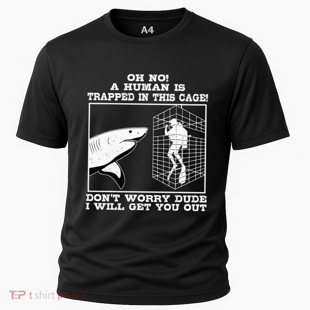 Great White Shark Ocean Biologists Largest Predator Fish Cooling Performance Crew T-Shirt