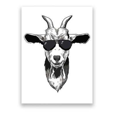 Goat With Sunglasses Poster