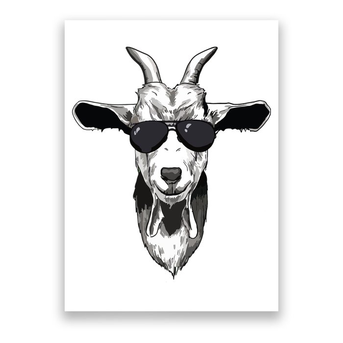 Goat With Sunglasses Poster