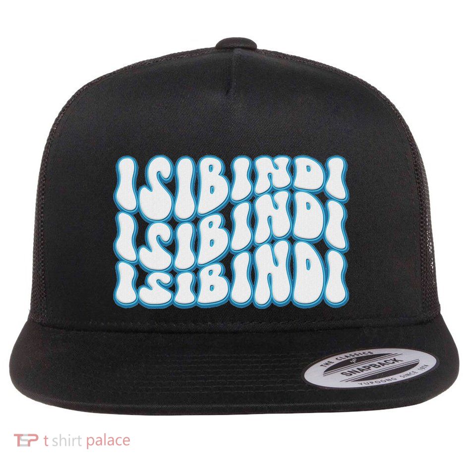 Groovy Wavy Style School Spirit Wear Flatbill Hat