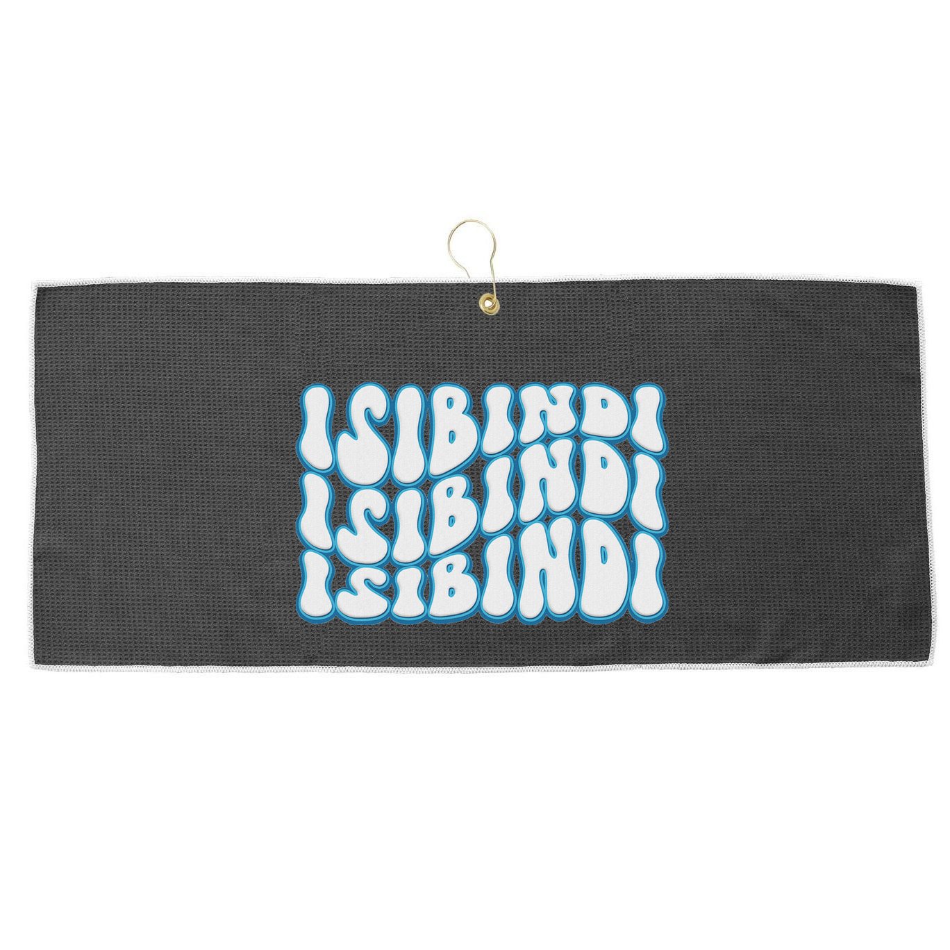 Groovy Wavy Style School Spirit Wear Large Microfiber Waffle Golf Towel