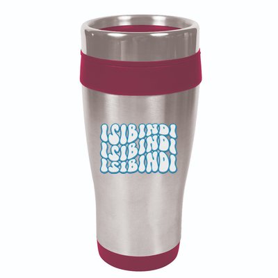 Groovy Wavy Style School Spirit Wear 16oz Travel Tumbler