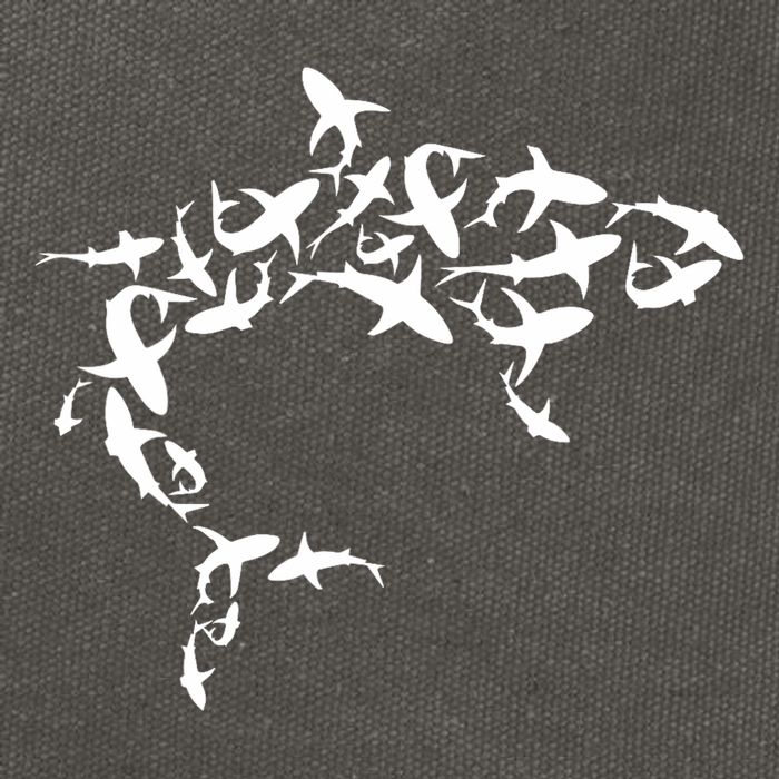 Great White Shark Lover Marine Biology Animal Science Cotton Canvas Backpack