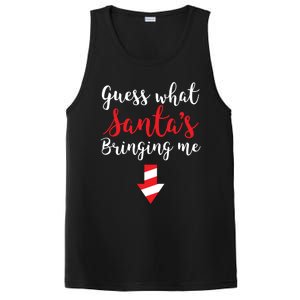 Guess What SantaS Bringing Me Family Pregnancy Funny Gift PosiCharge Competitor Tank