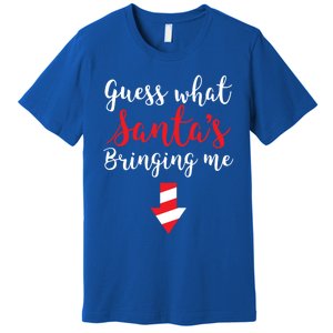 Guess What SantaS Bringing Me Family Pregnancy Funny Gift Premium T-Shirt