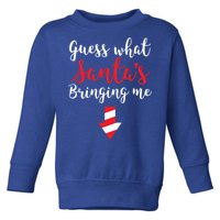 Guess What SantaS Bringing Me Family Pregnancy Funny Gift Toddler Sweatshirt