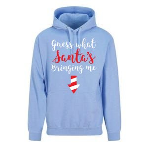 Guess What SantaS Bringing Me Family Pregnancy Funny Gift Unisex Surf Hoodie