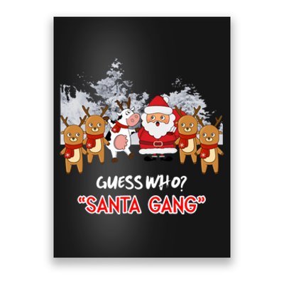 Guess Who Santa Gang And Cow Poster