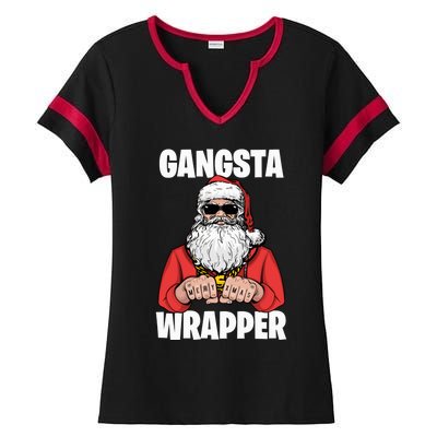 Gangsta Wrapper Sweatshirt Ladies Halftime Notch Neck Tee