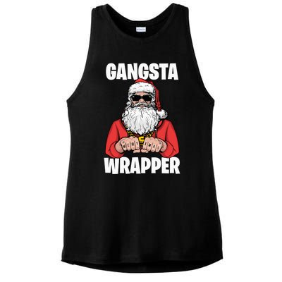 Gangsta Wrapper Sweatshirt Ladies PosiCharge Tri-Blend Wicking Tank