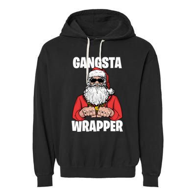 Gangsta Wrapper Sweatshirt Garment-Dyed Fleece Hoodie