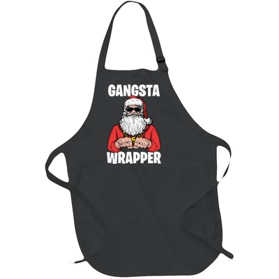 Gangsta Wrapper Sweatshirt Full-Length Apron With Pockets