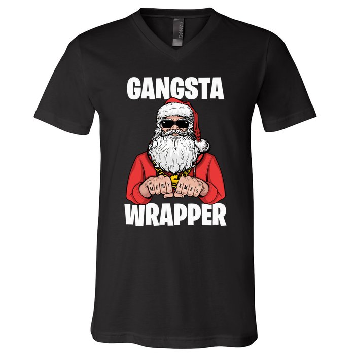 Gangsta Wrapper Sweatshirt V-Neck T-Shirt