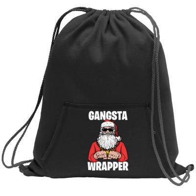 Gangsta Wrapper Sweatshirt Sweatshirt Cinch Pack Bag