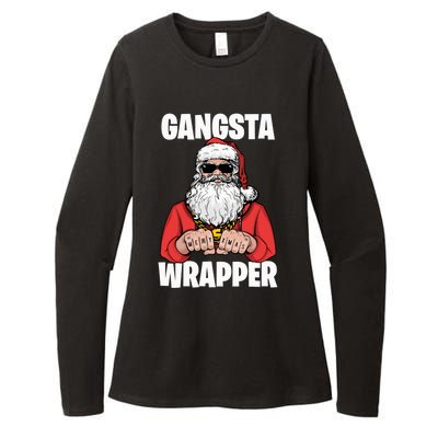 Gangsta Wrapper Sweatshirt Womens CVC Long Sleeve Shirt