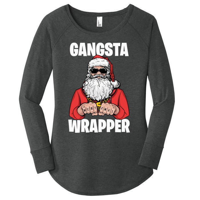 Gangsta Wrapper Sweatshirt Women's Perfect Tri Tunic Long Sleeve Shirt