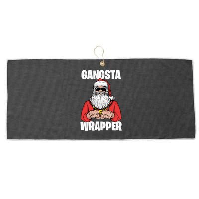 Gangsta Wrapper Sweatshirt Large Microfiber Waffle Golf Towel