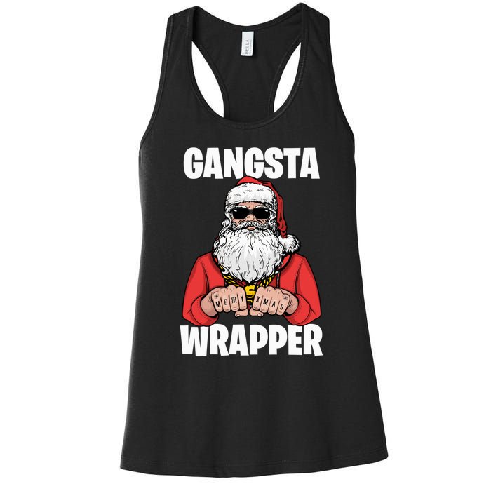 Gangsta Wrapper Sweatshirt Women's Racerback Tank