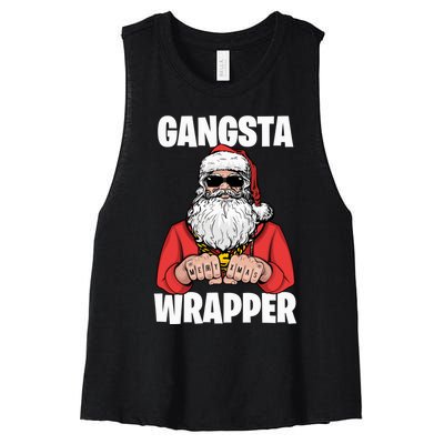 Gangsta Wrapper Sweatshirt Women's Racerback Cropped Tank