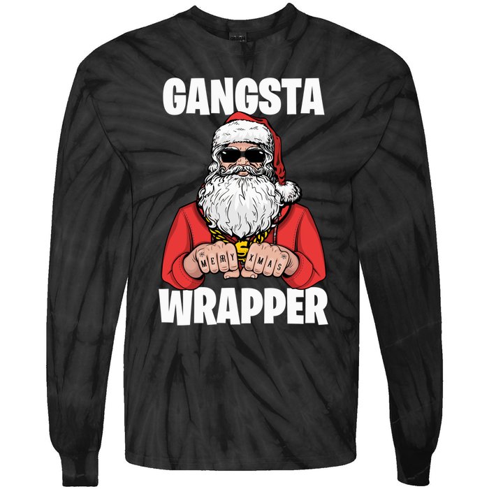 Gangsta Wrapper Sweatshirt Tie-Dye Long Sleeve Shirt