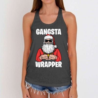 Gangsta Wrapper Sweatshirt Women's Knotted Racerback Tank