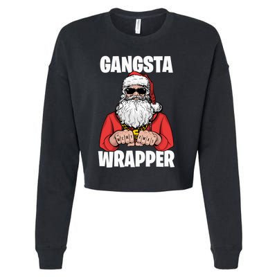 Gangsta Wrapper Sweatshirt Cropped Pullover Crew