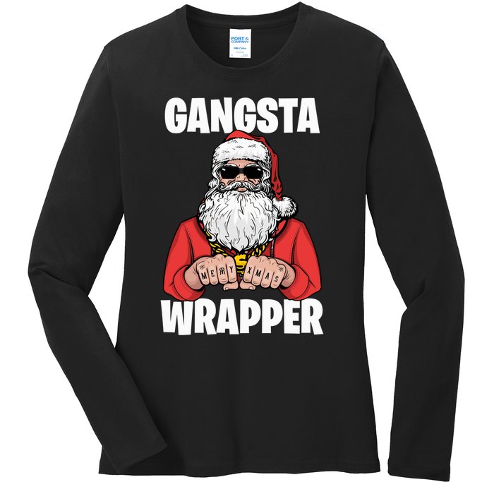 Gangsta Wrapper Sweatshirt Ladies Long Sleeve Shirt