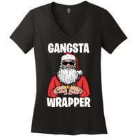 Gangsta Wrapper Sweatshirt Women's V-Neck T-Shirt