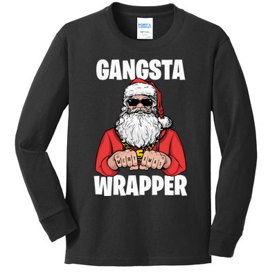 Gangsta Wrapper Sweatshirt Kids Long Sleeve Shirt