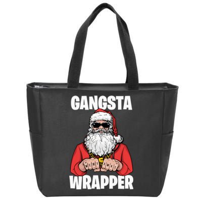 Gangsta Wrapper Sweatshirt Zip Tote Bag