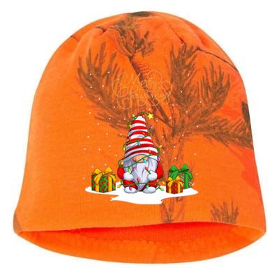 Gnome With Snow Xmas Funny Merry Christmas Kati - Camo Knit Beanie