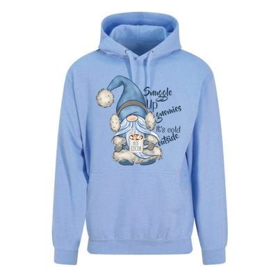 Gnome Winter Snuggle Up Gnomies It Is Cold Outside Unisex Surf Hoodie