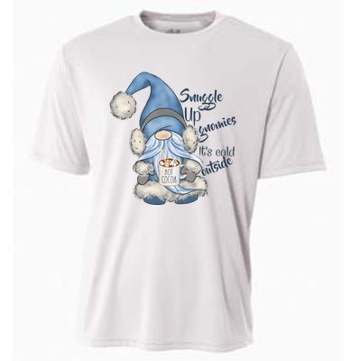 Gnome Winter Snuggle Up Gnomies It Is Cold Outside Cooling Performance Crew T-Shirt