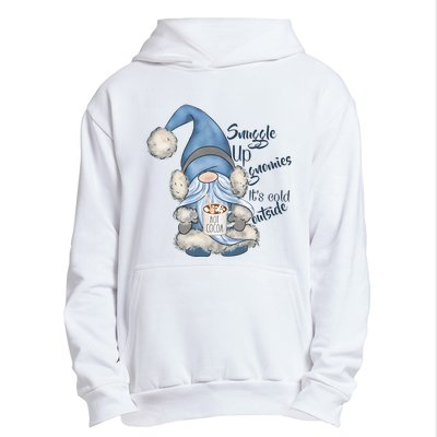 Gnome Winter Snuggle Up Gnomies It Is Cold Outside Urban Pullover Hoodie