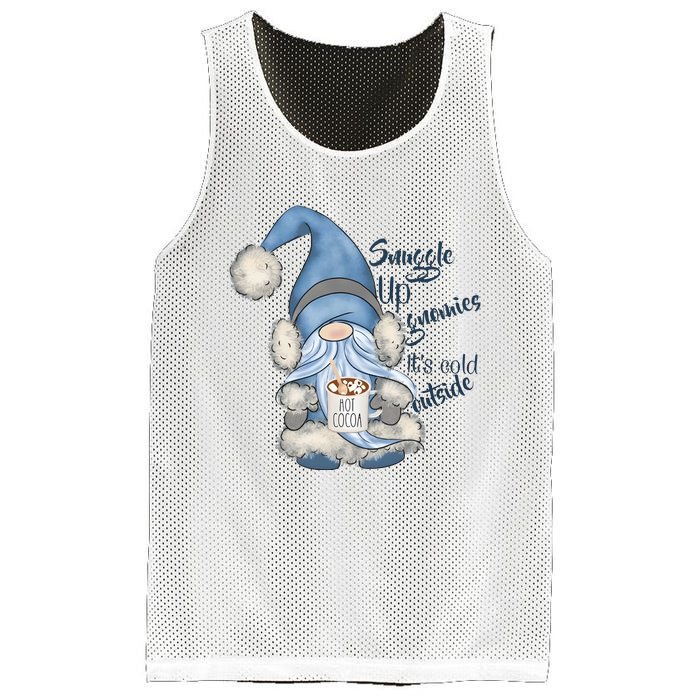 Gnome Winter Snuggle Up Gnomies It Is Cold Outside Mesh Reversible Basketball Jersey Tank