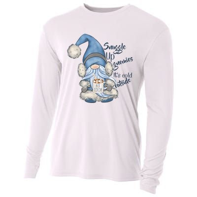 Gnome Winter Snuggle Up Gnomies It Is Cold Outside Cooling Performance Long Sleeve Crew